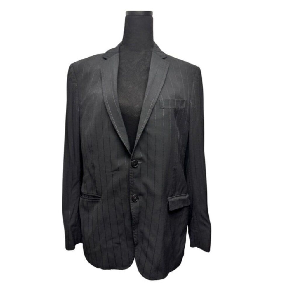 Versace Collection Wool Blend Blazer Black